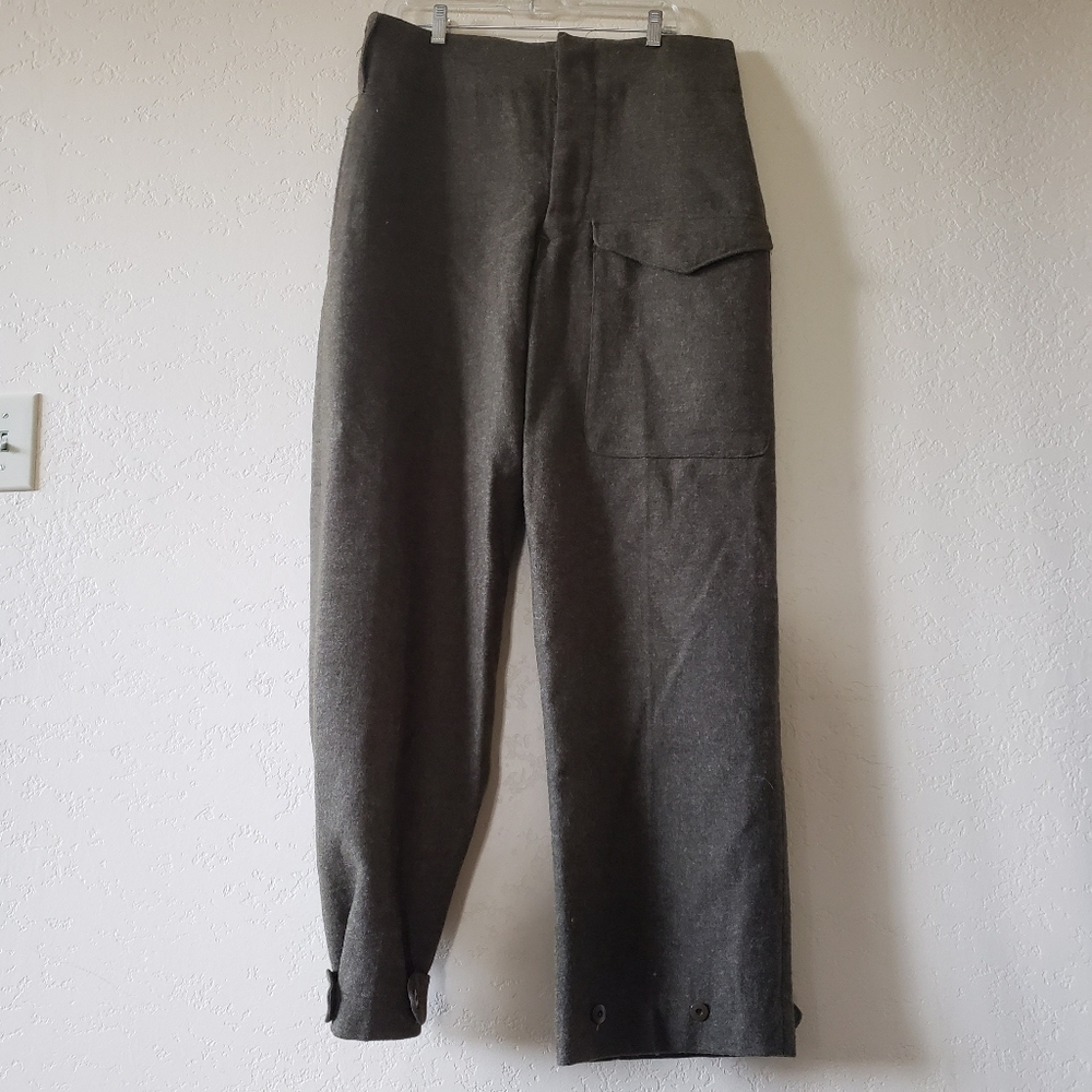 1955 mens wool battledress military army pants
